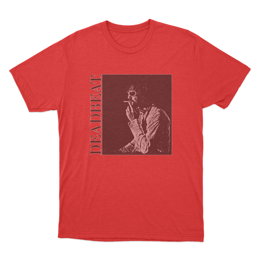 Deadbeat Portrait Unisex T Shirt Red Deadbeat Portrait Unisex T Shirt Red