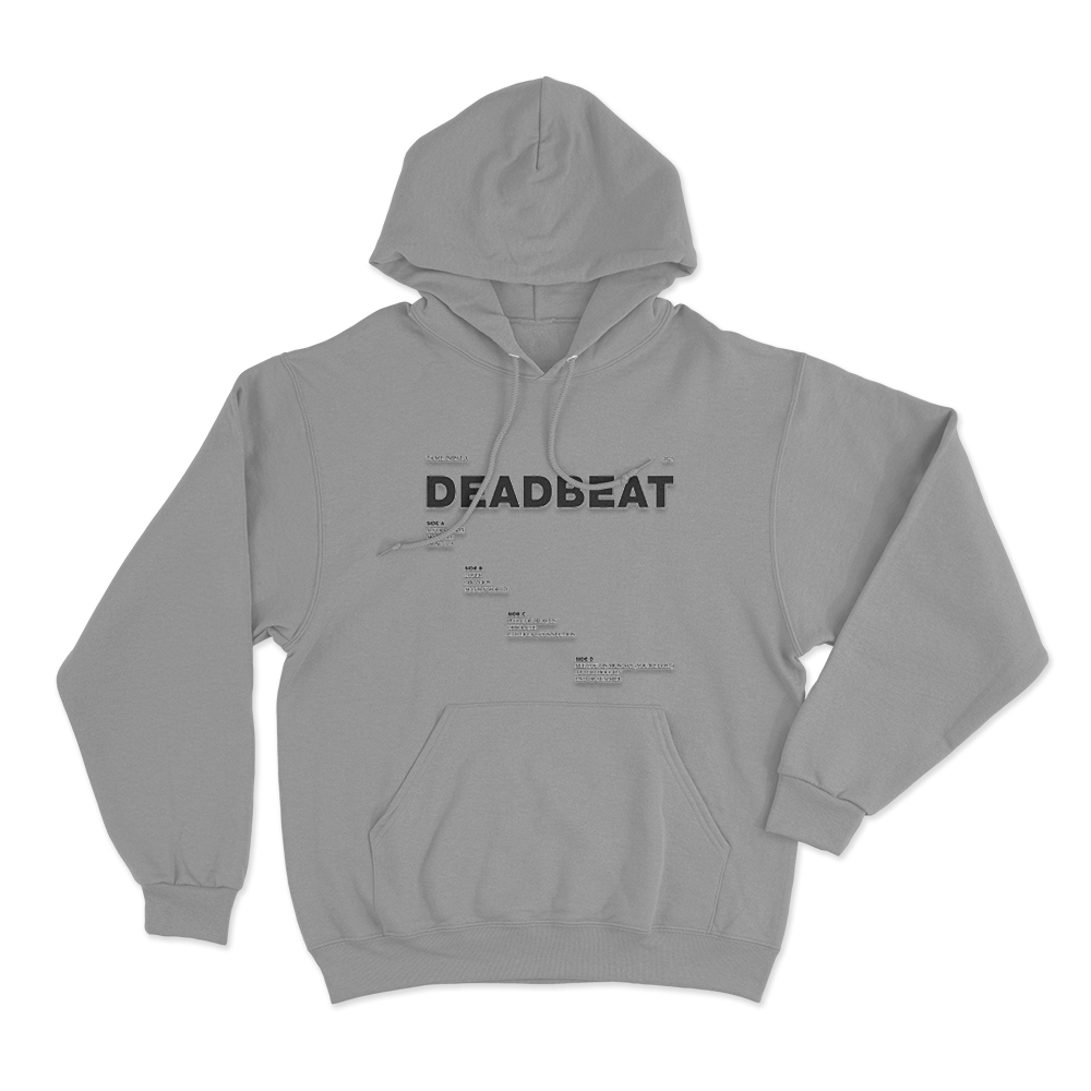 Deadbeat Tracklist Unisex Hoodie Grey Deadbeat Tracklist Unisex Hoodie Grey