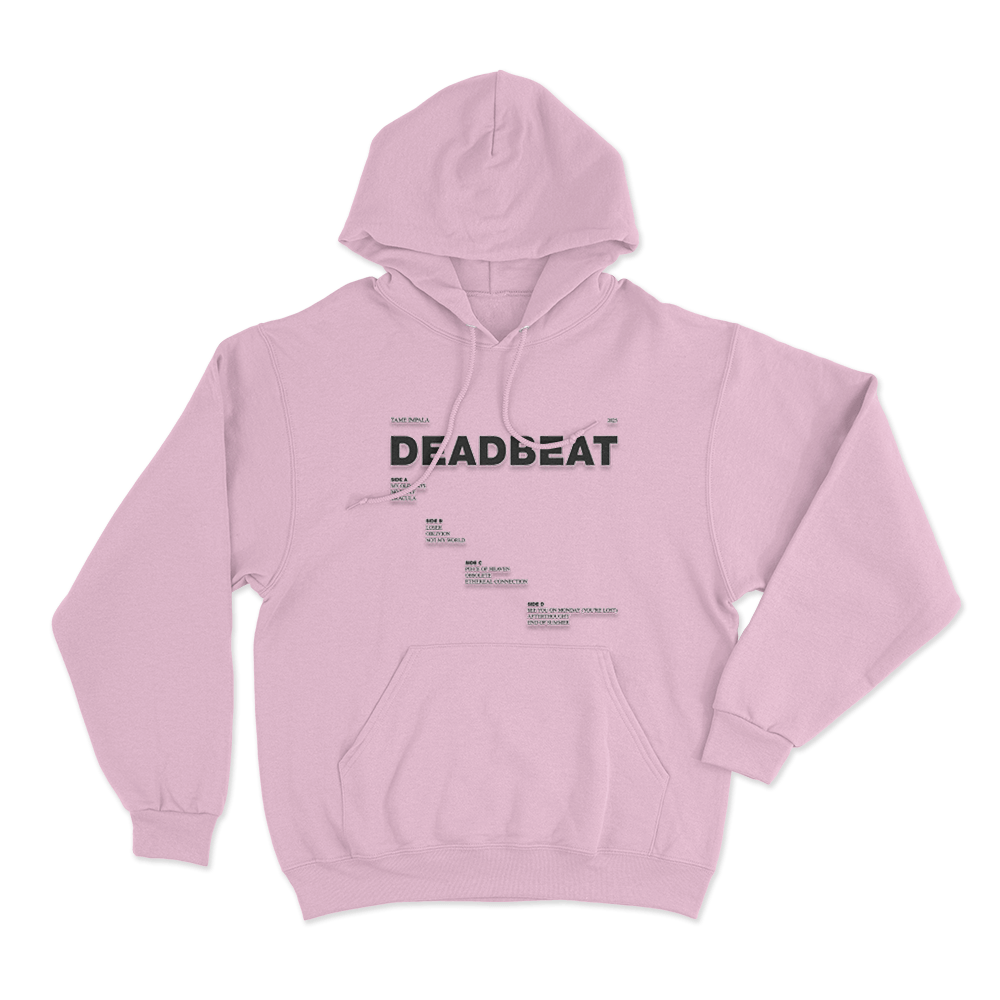 Deadbeat Tracklist Unisex Hoodie Pink Deadbeat Tracklist Unisex Hoodie Pink