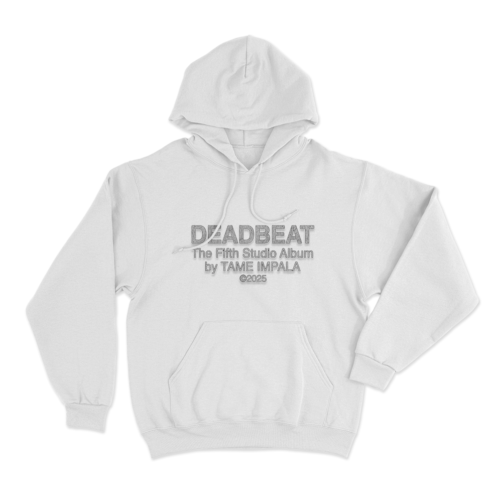 Deadbeat Unisex Hoodie White Deadbeat Unisex Hoodie White