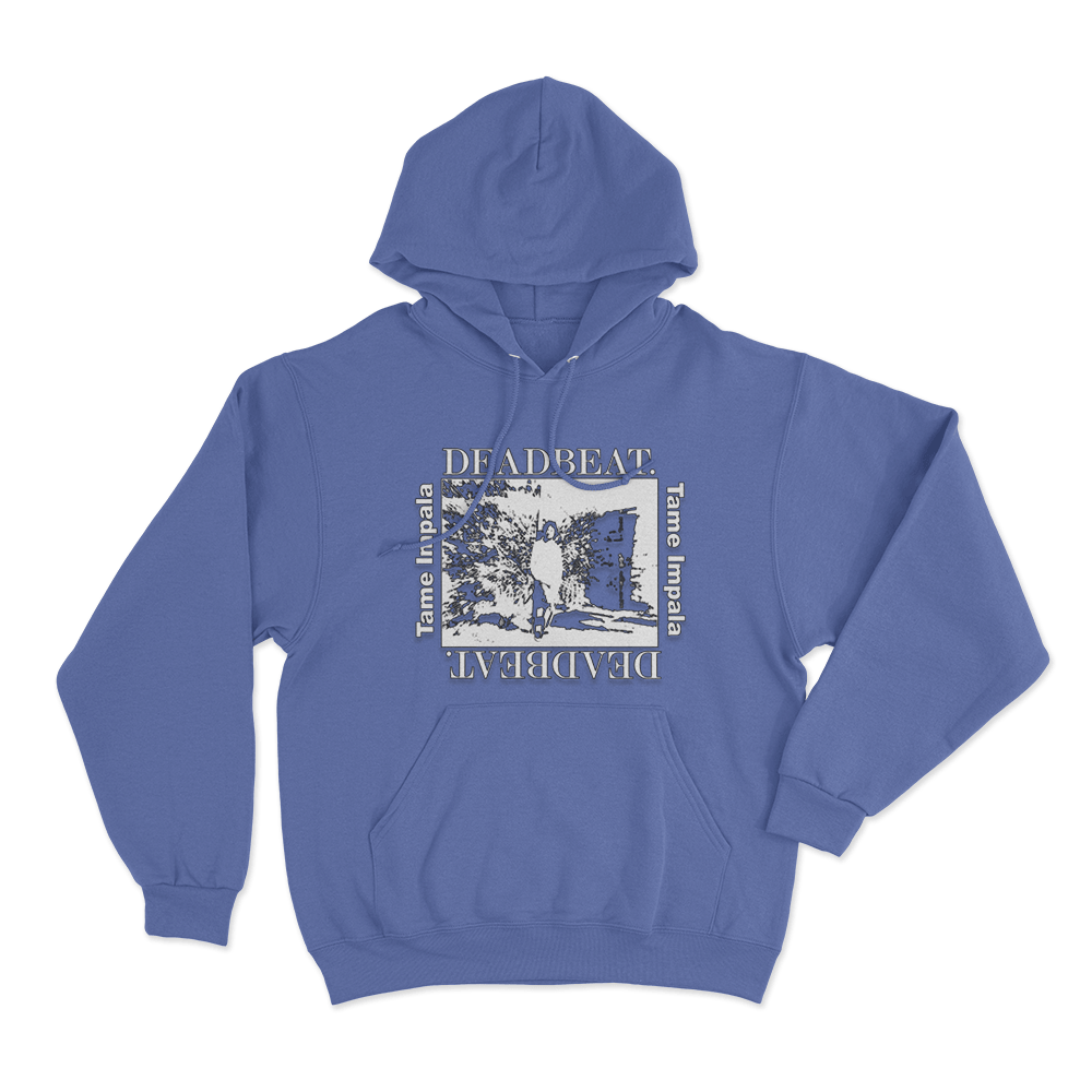 Deadbeat Washed Photo Unisex Hoodie Blue Deadbeat Washed Photo Unisex Hoodie Blue