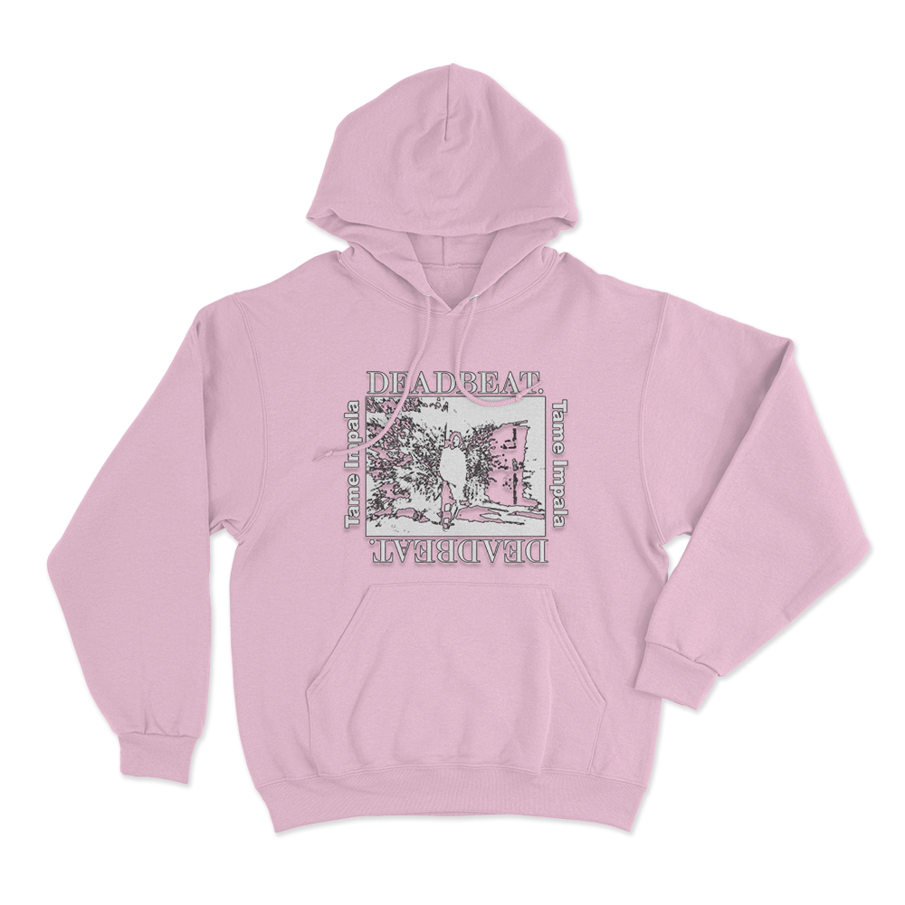 Deadbeat Washed Photo Unisex Hoodie Pink Deadbeat Washed Photo Unisex Hoodie Pink