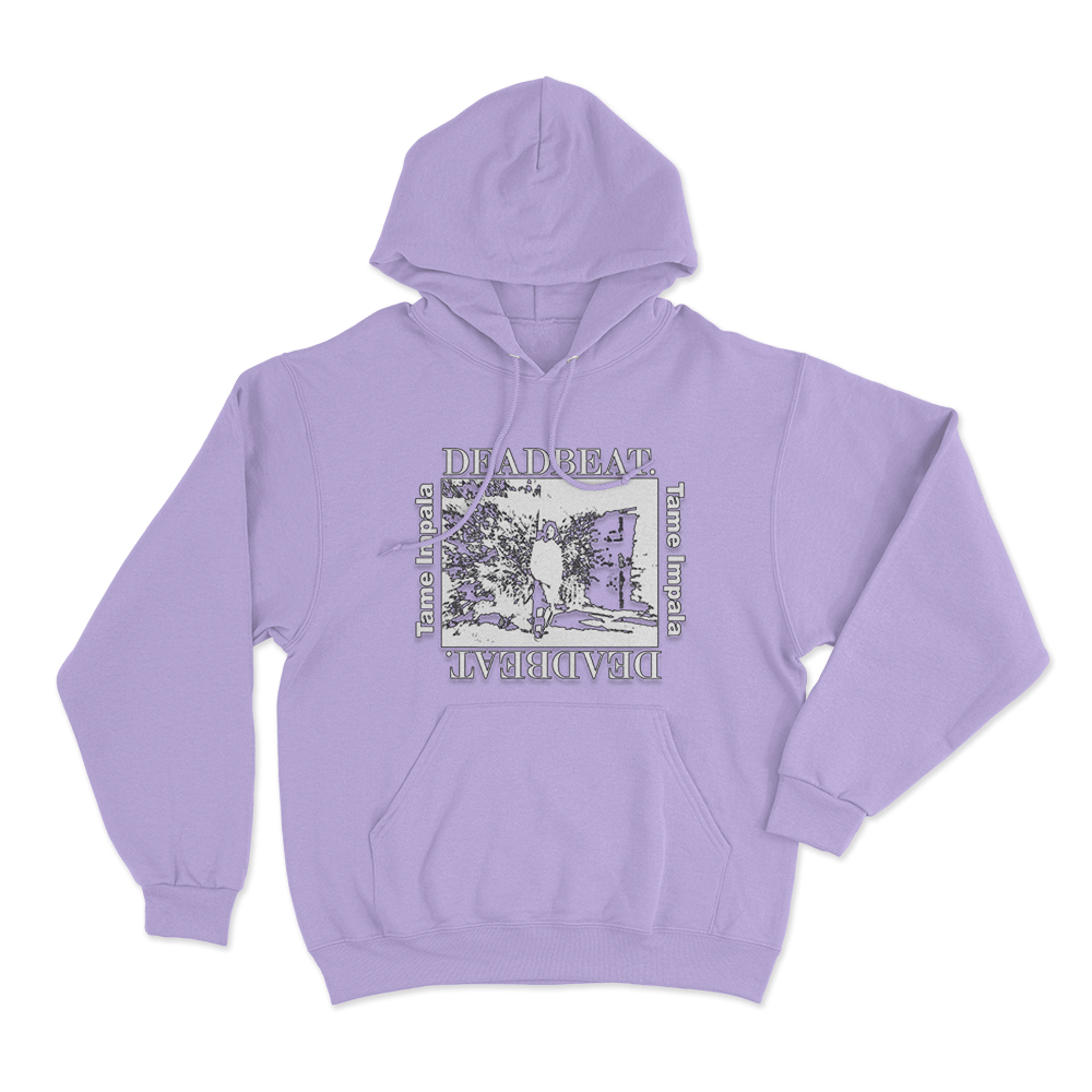 Deadbeat Washed Photo Unisex Hoodie Purple Deadbeat Washed Photo Unisex Hoodie Purple