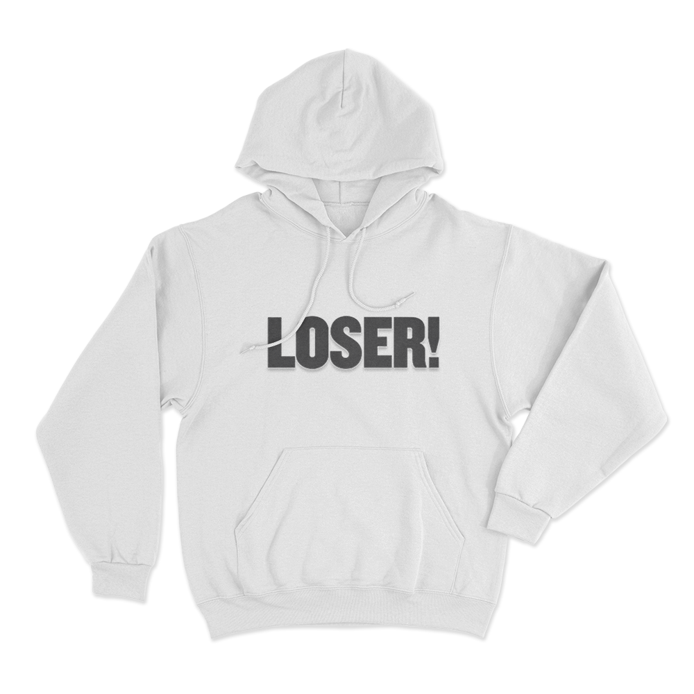 Loser Unisex Hoodie White Loser Unisex Hoodie White
