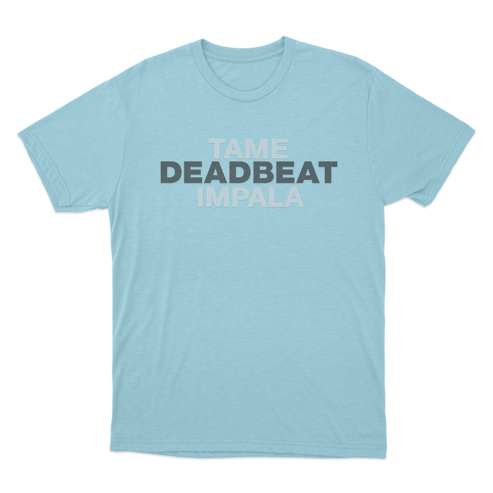 Tame Impala Deadbeat Unisex T Shirt Sky Blue Tame Impala Deadbeat Unisex T Shirt Sky Blue