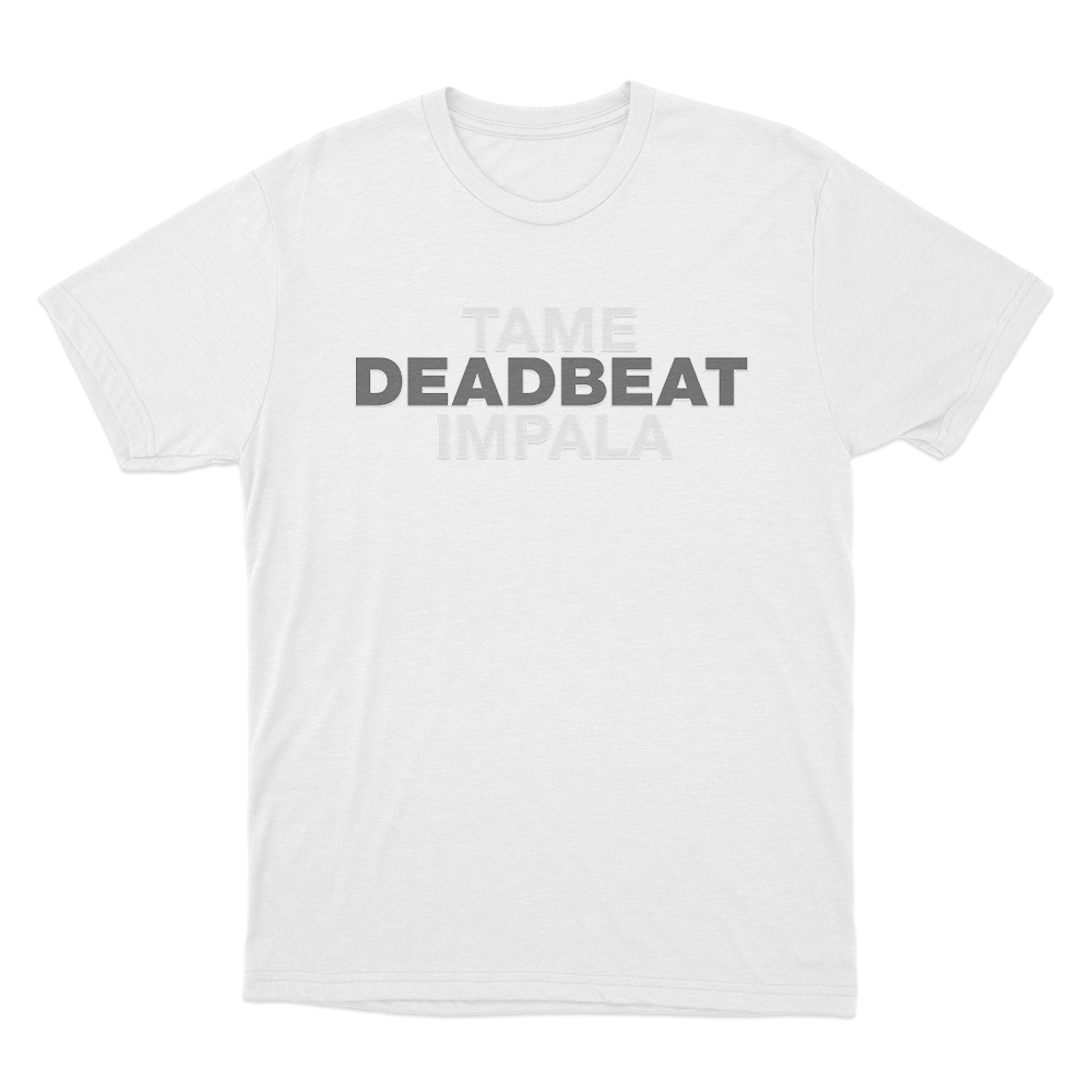 Tame Impala Deadbeat Unisex T Shirt White Tame Impala Deadbeat Unisex T Shirt White