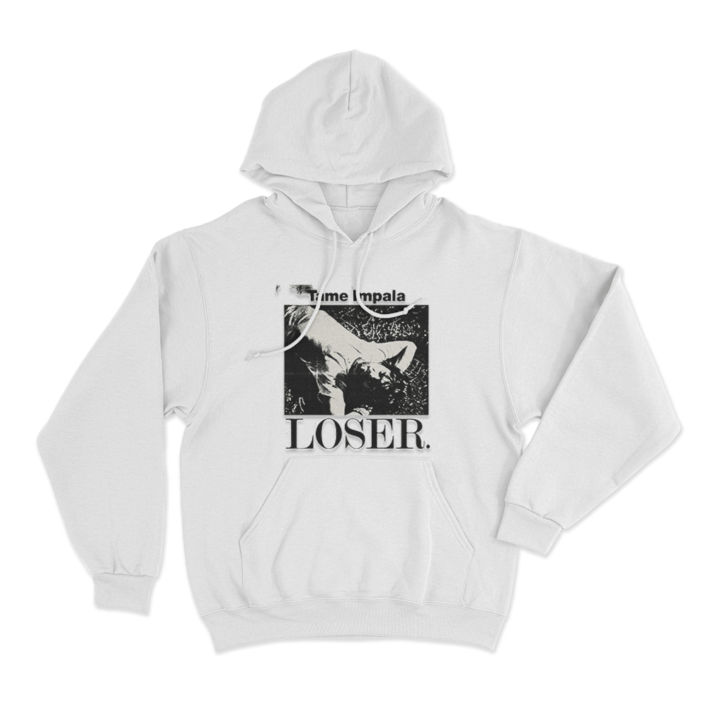 Tame Impala Loser Unisex Hoodie White Tame Impala Loser Unisex Hoodie White